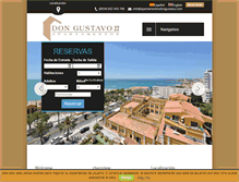 Tablet Screenshot of apartamentosdongustavo.com